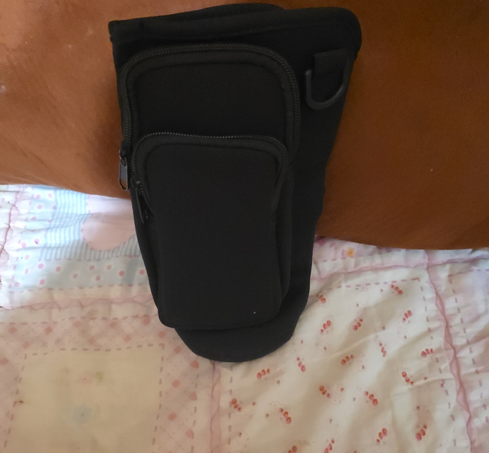 Black Stanley Cup Holster Case with Multi-Pocket Storage With Crossbody Strap